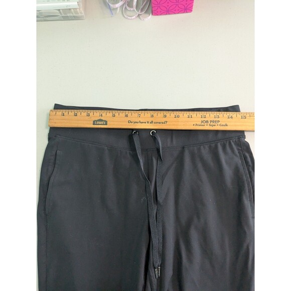 90 Degrees Womens small Drawstring small Jogger Pants crop black - Picture 3 of 5